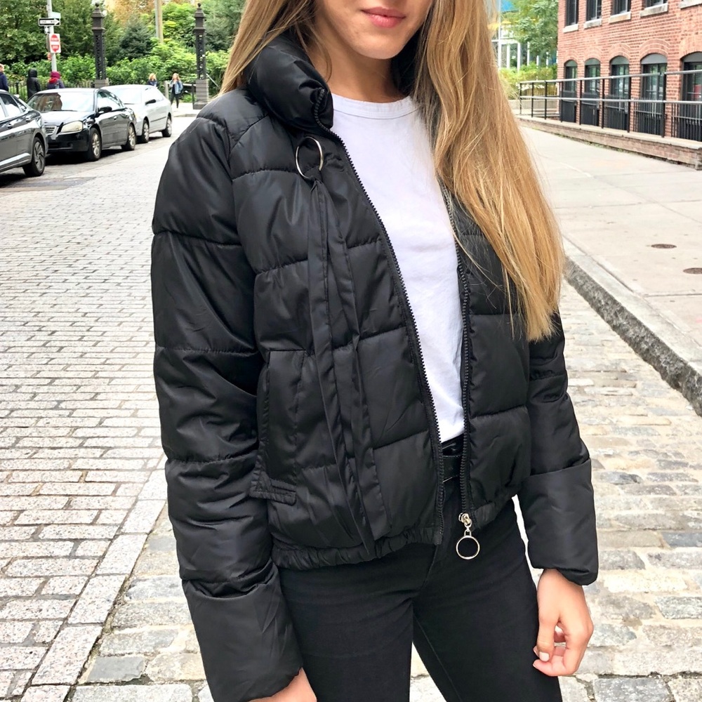 Short Black Puffer Jacket